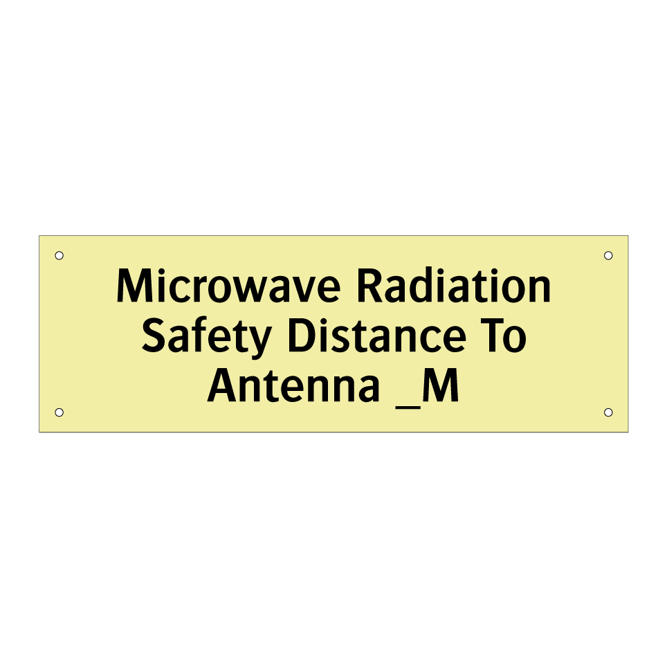 Microwave Radiation Safety Distance To Antenna _M