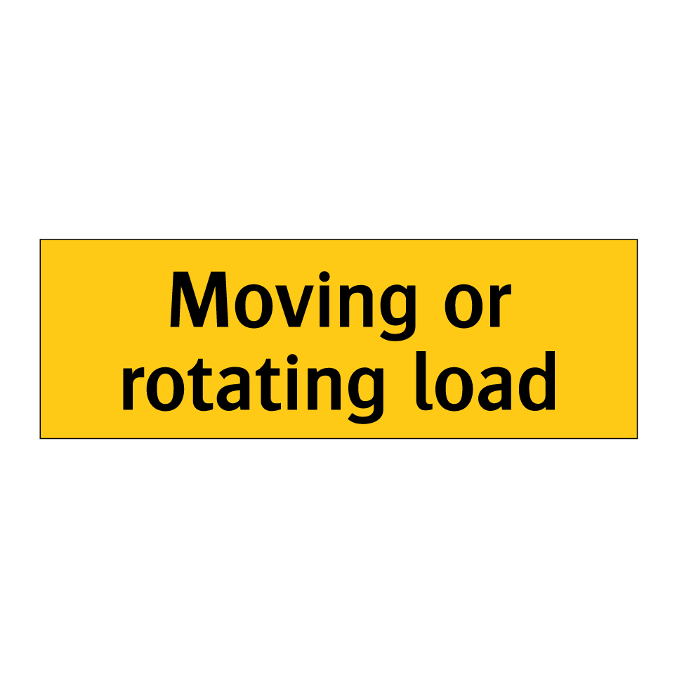 Moving or rotating load
