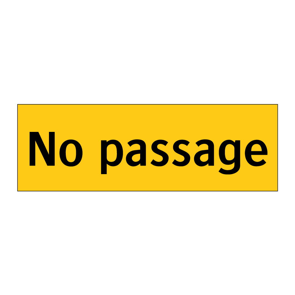 No passage