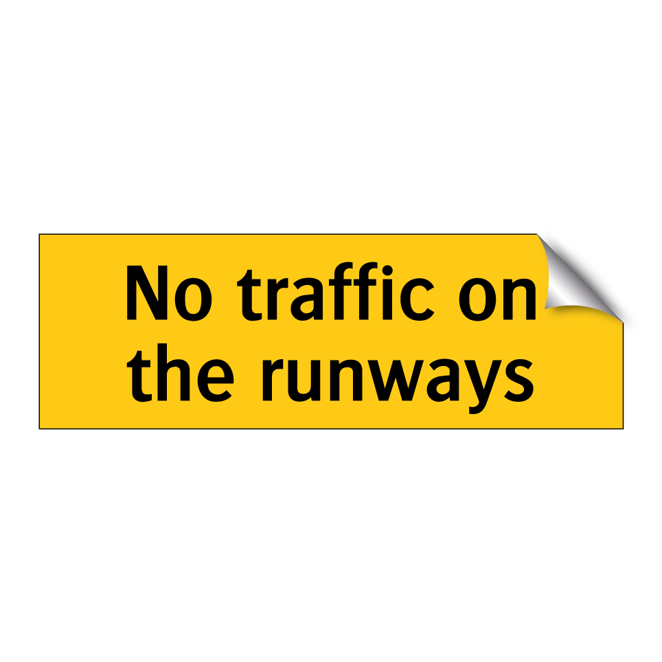 No traffic on the runways