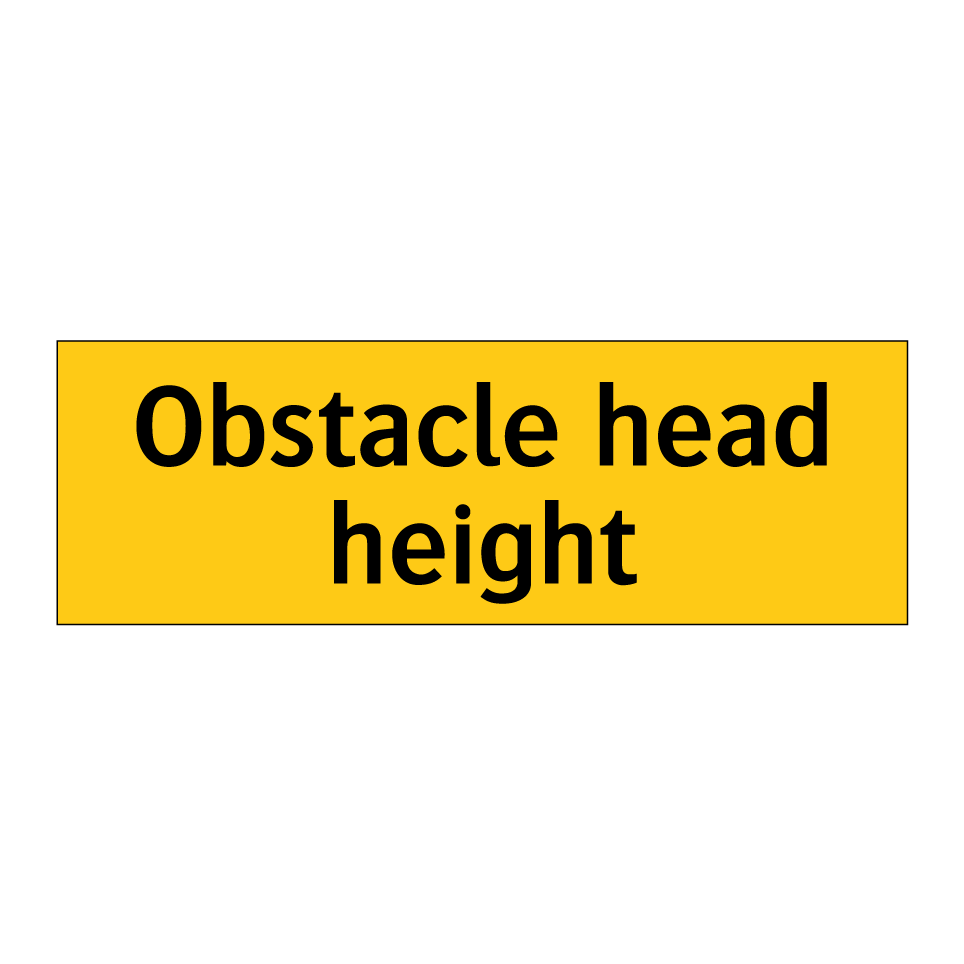 Obstacle head height
