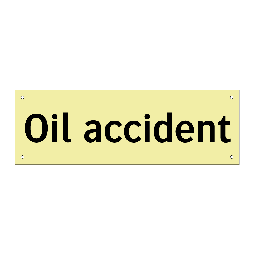 Oil accident