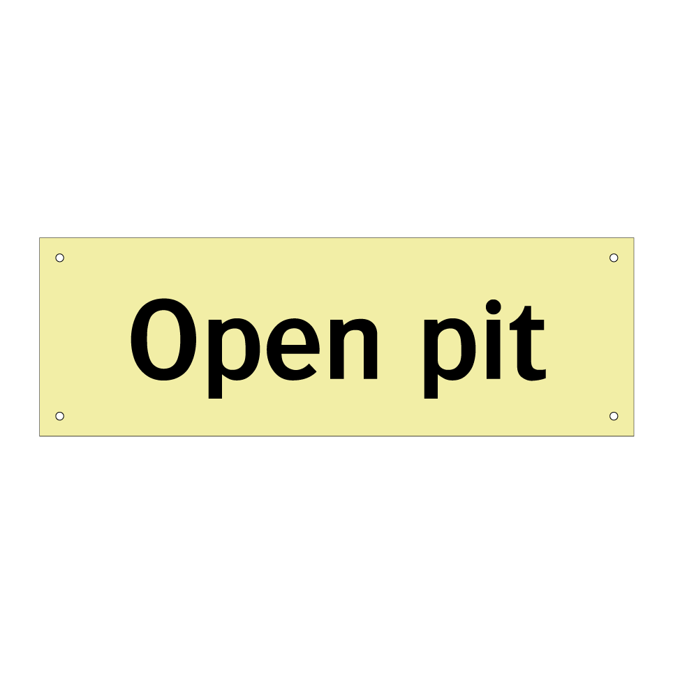 Open pit