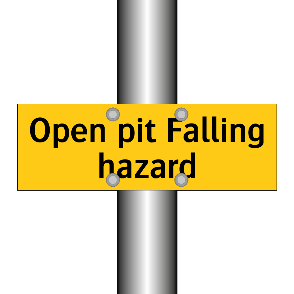 Open pit Falling hazard