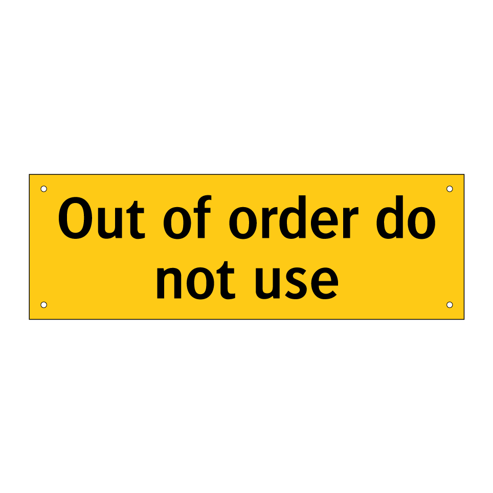 Out of order do not use
