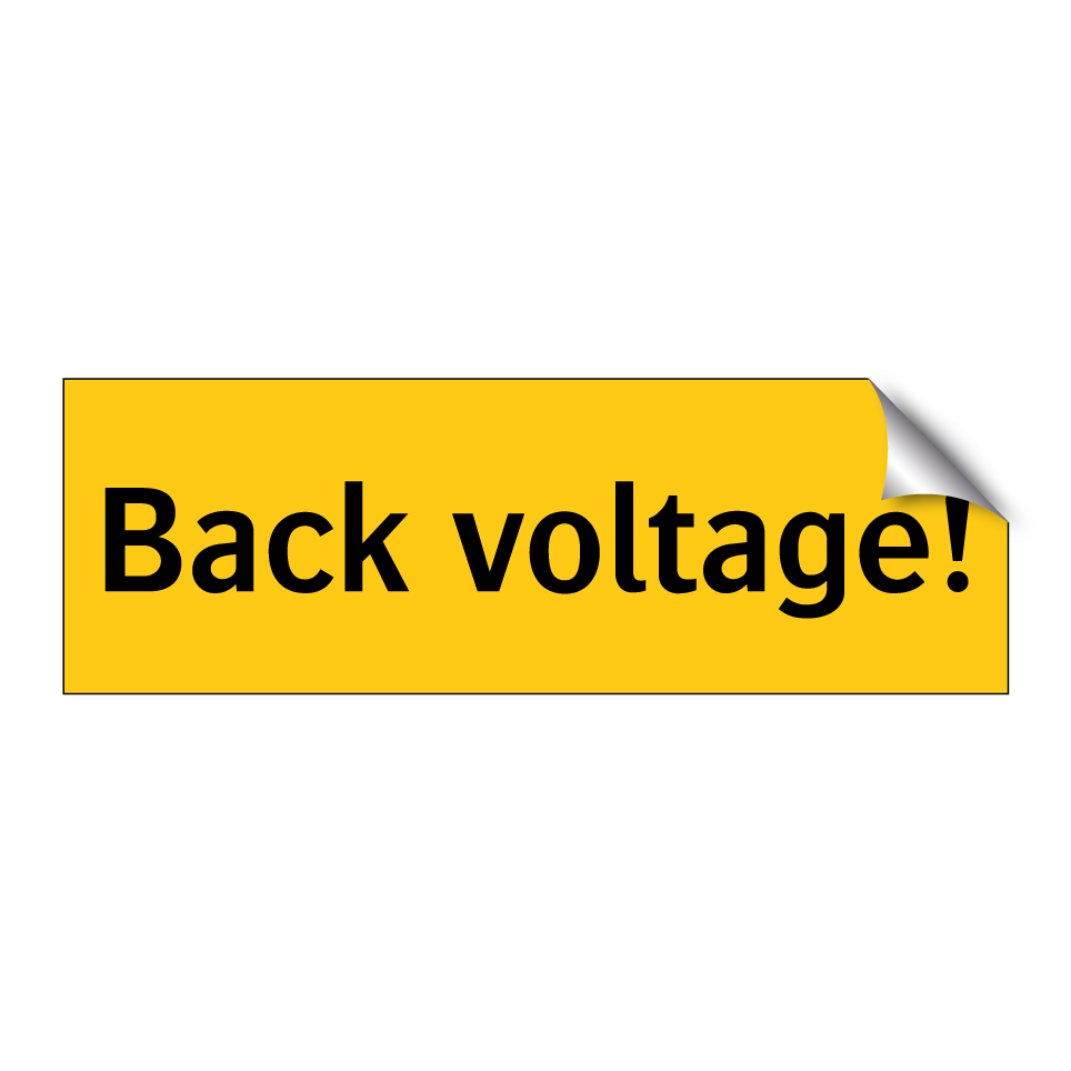 Back voltage!