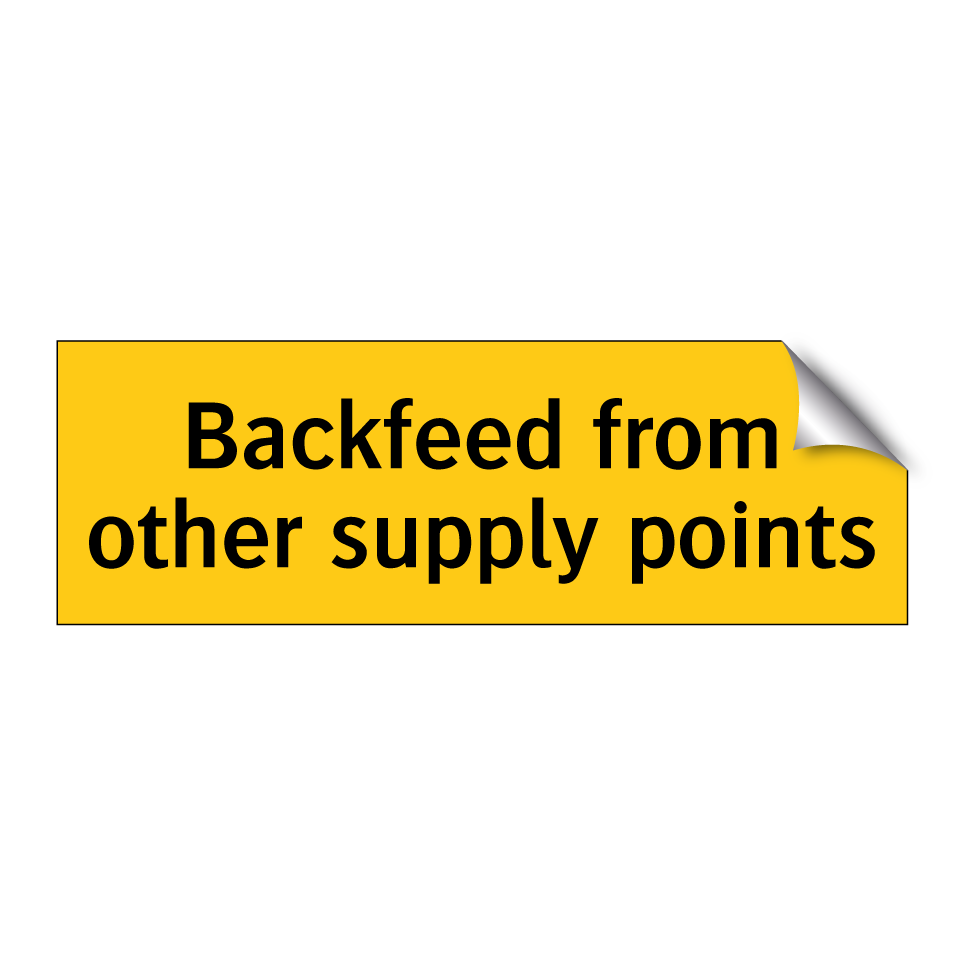 Backfeed from other supply points