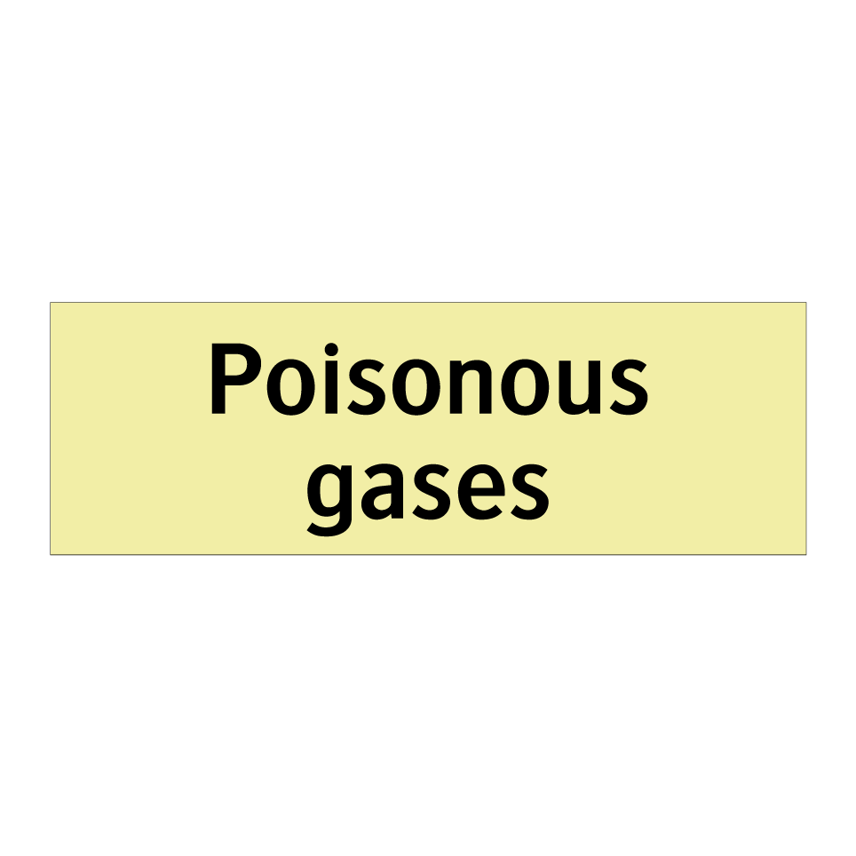 Poisonous gases