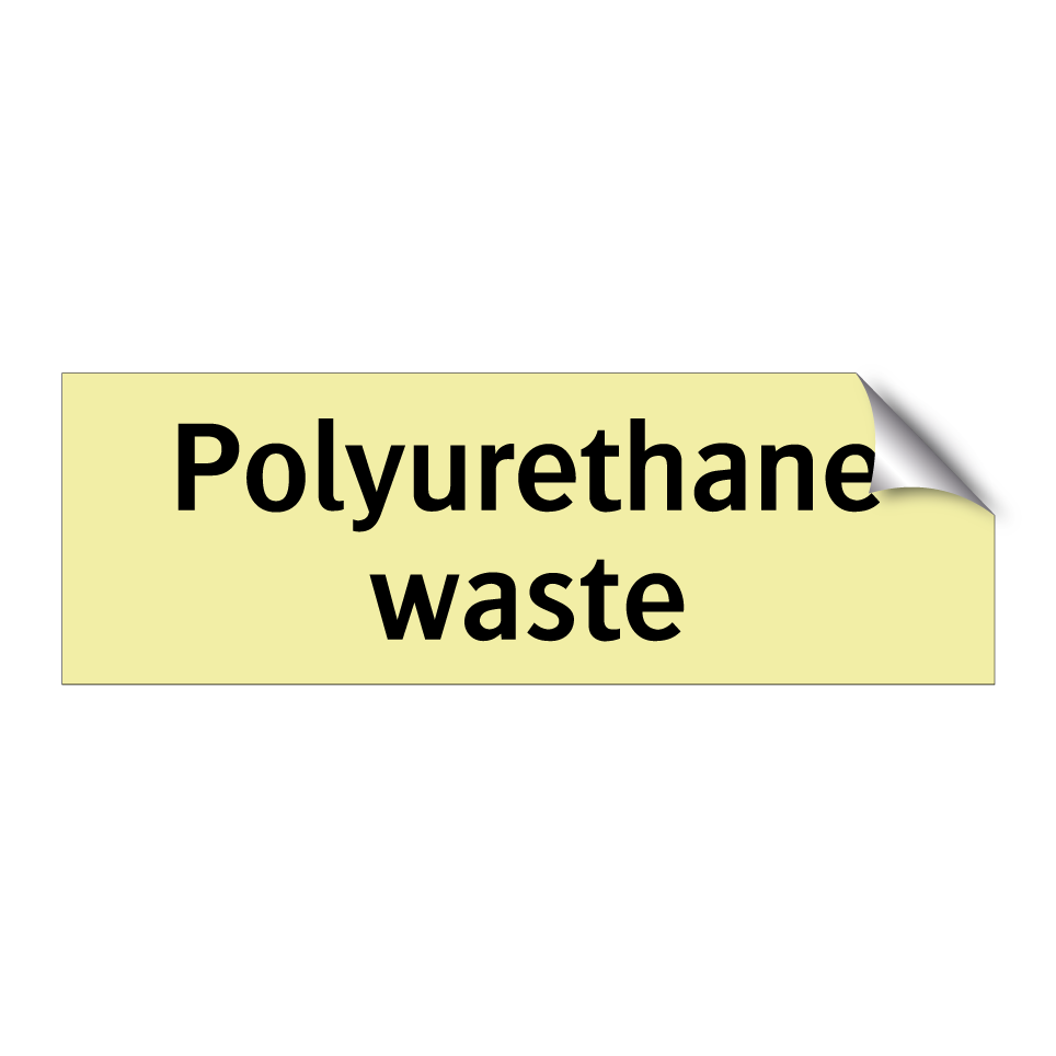 Polyurethane waste