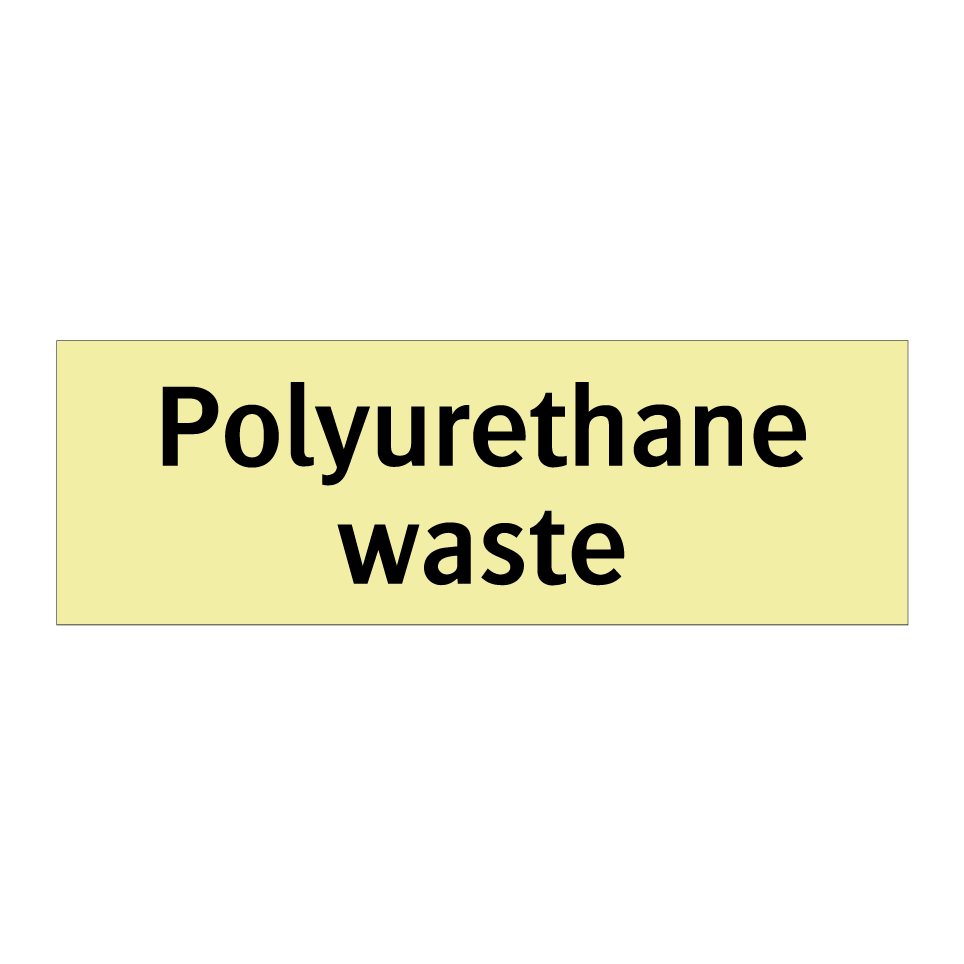 Polyurethane waste