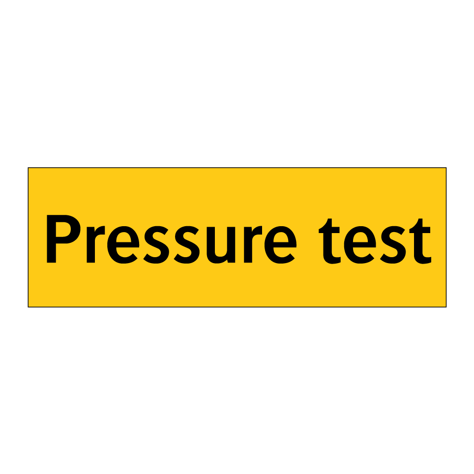 Pressure test