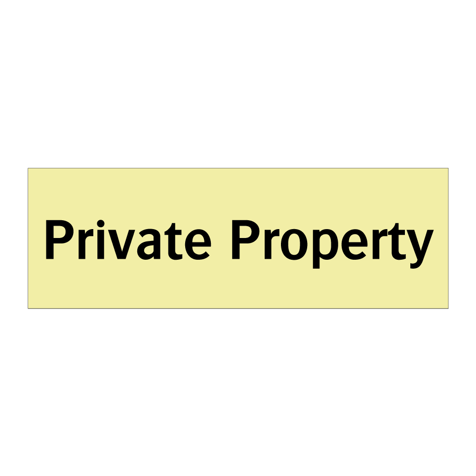 Private Property