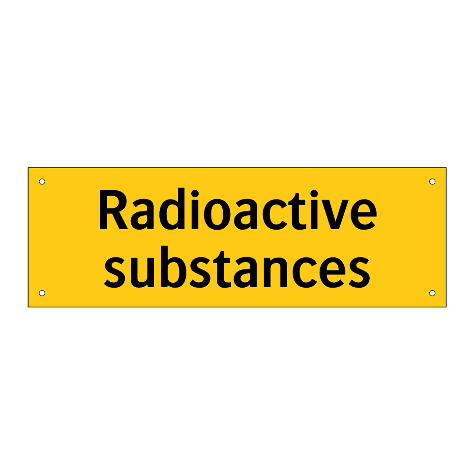 Radioactive substances