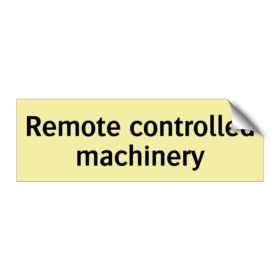 Remote controlled machinery