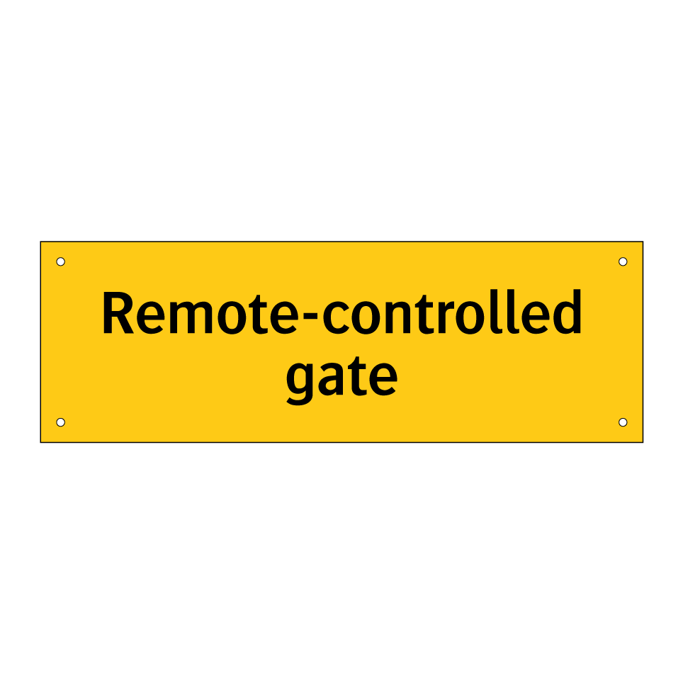 Remote-controlled gate