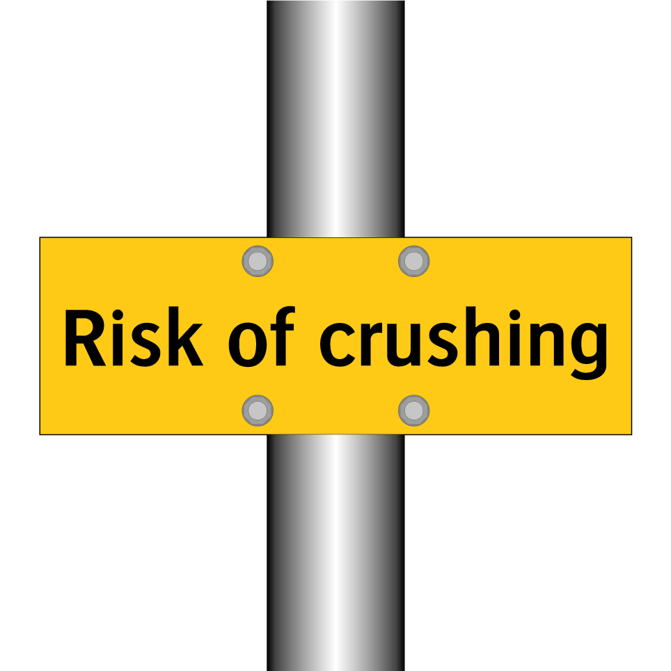 Risk of crushing