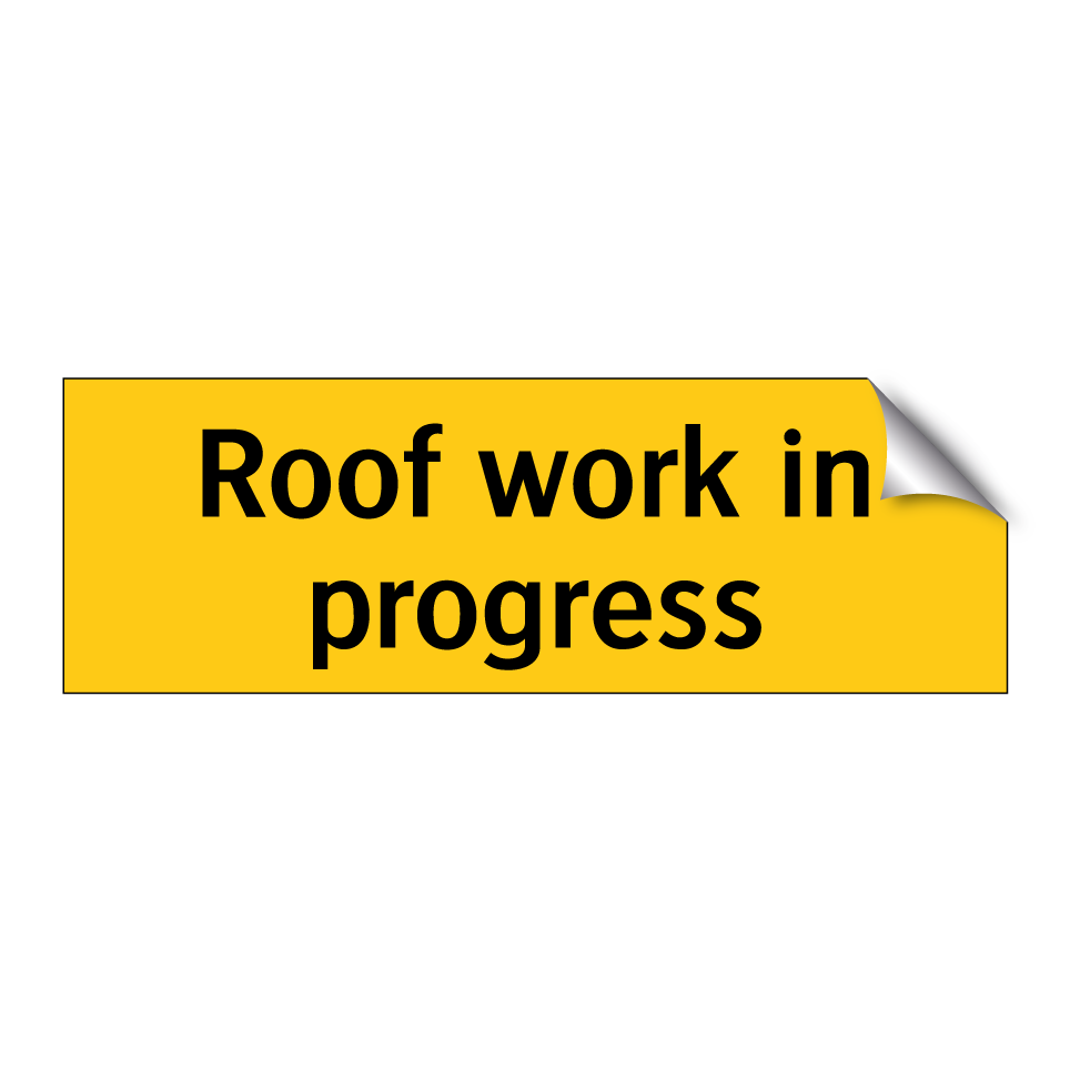 Roof work in progress