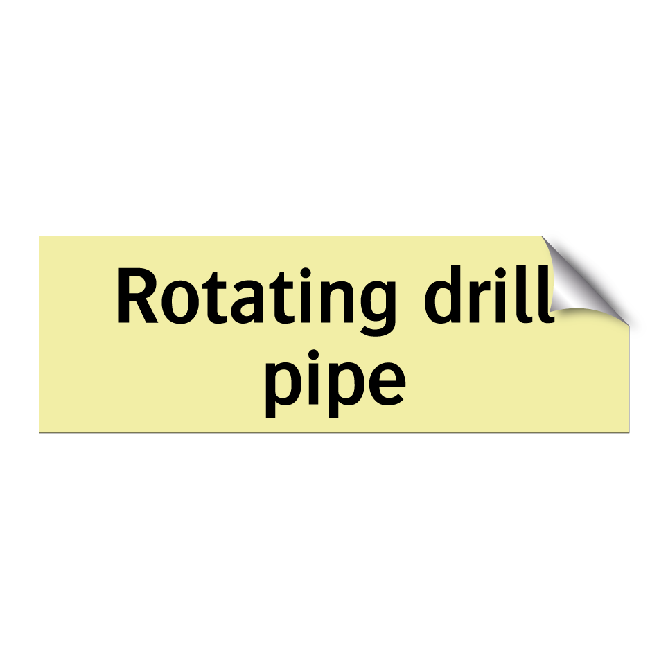 Rotating drill pipe