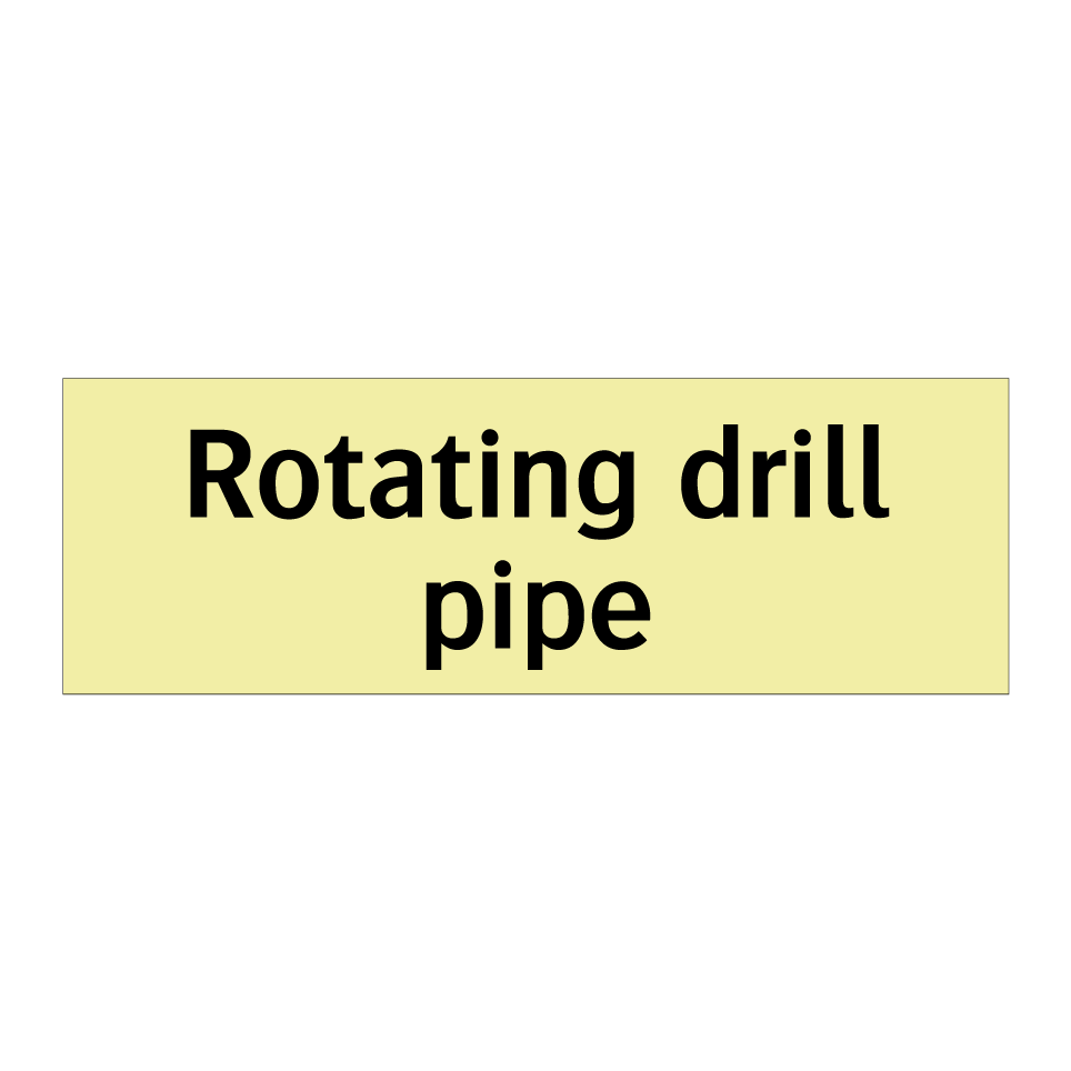 Rotating drill pipe