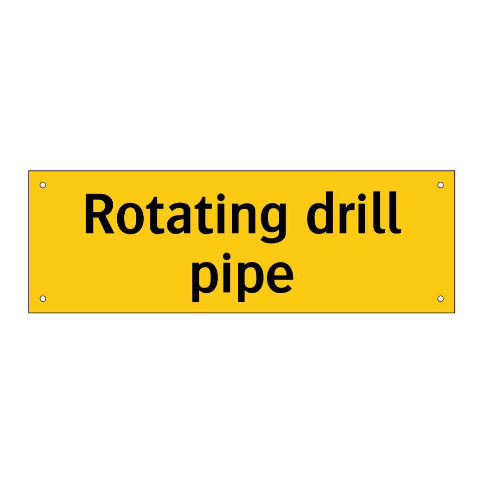 Rotating drill pipe