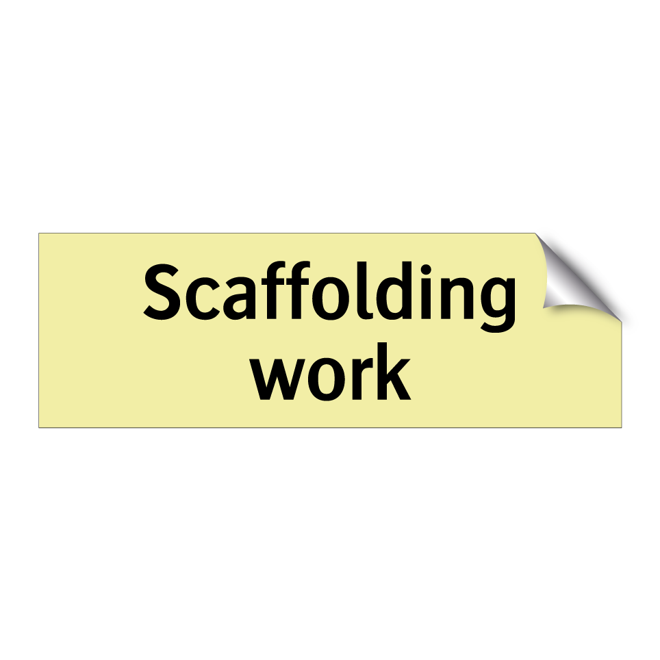 Scaffolding work