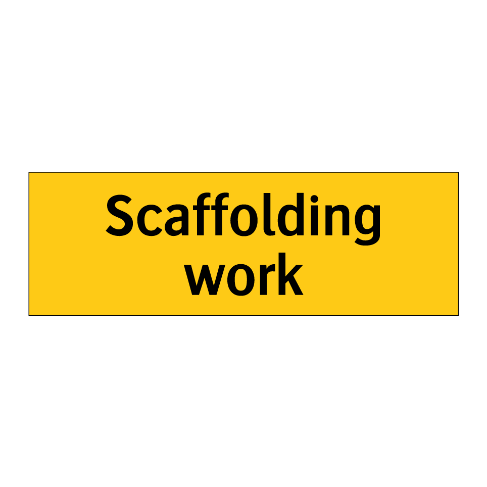 Scaffolding work