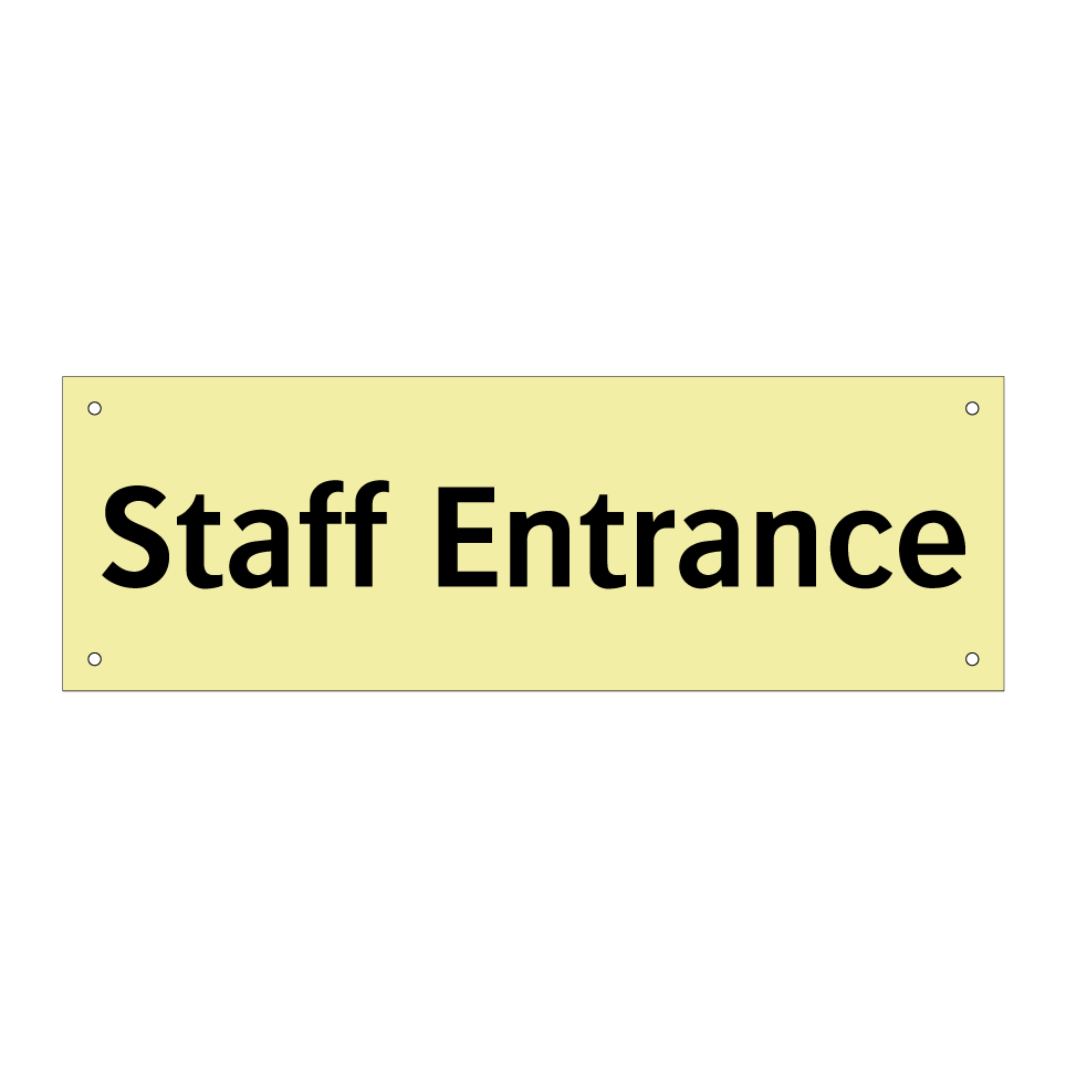 Staff Entrance