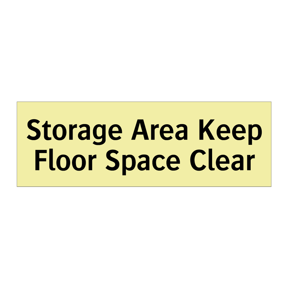 Storage Area Keep Floor Space Clear