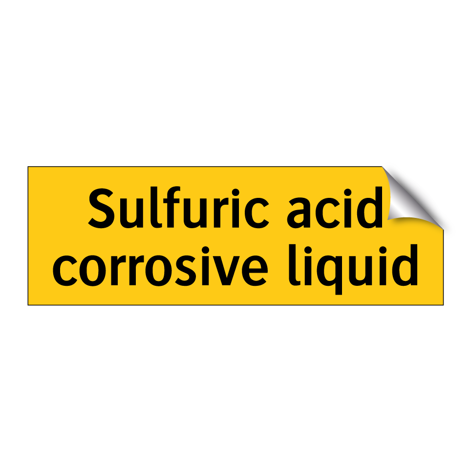 Sulfuric acid corrosive liquid