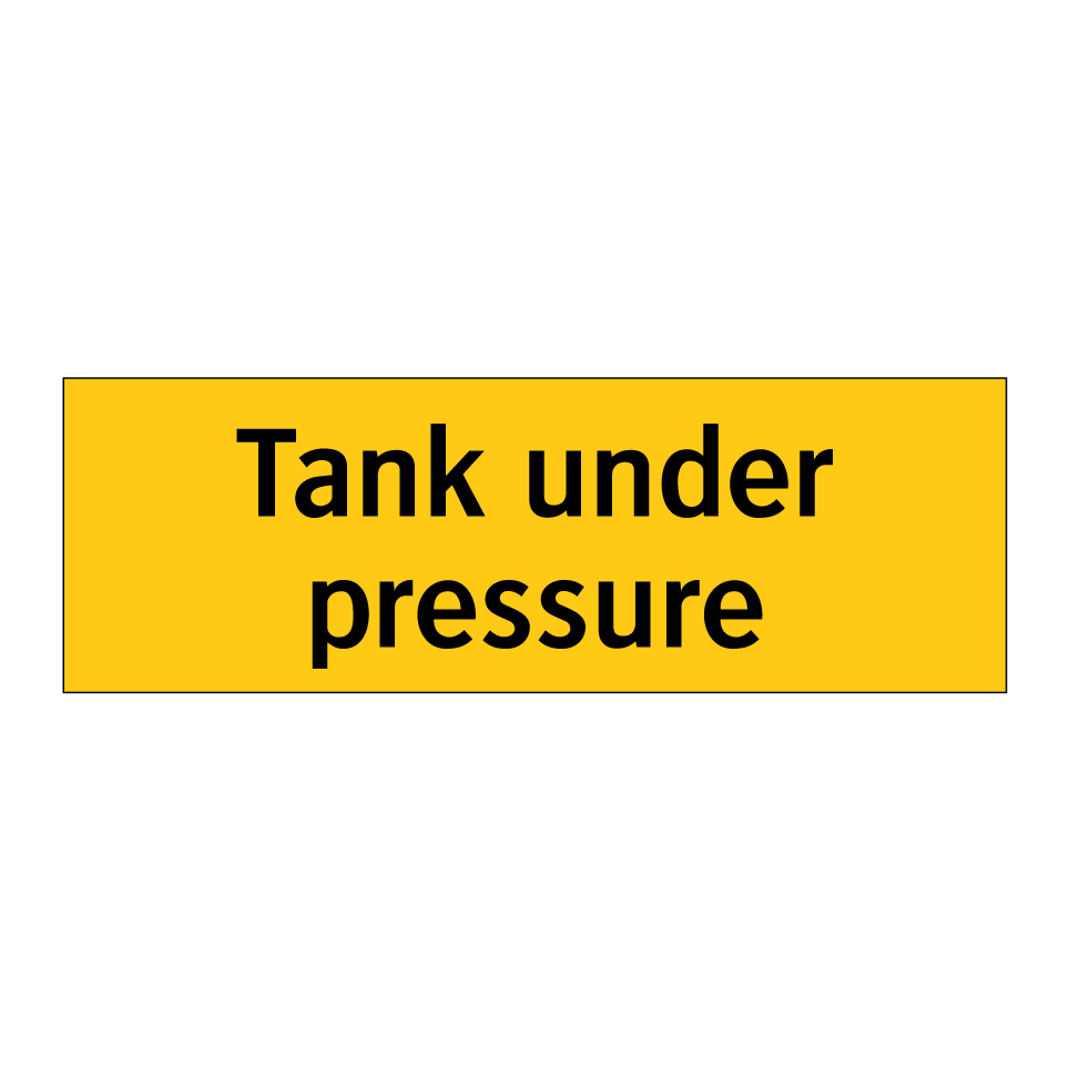 Tank under pressure