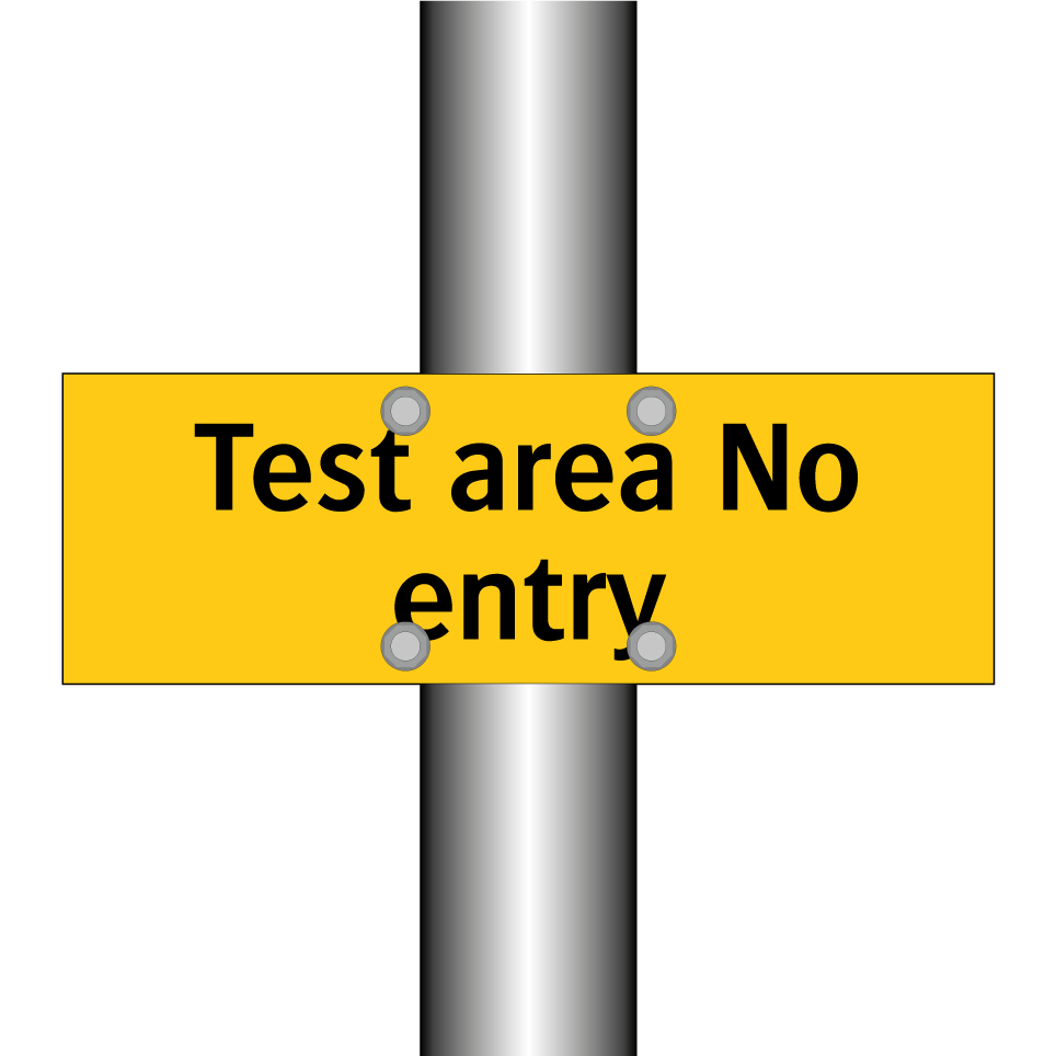 Test area No entry
