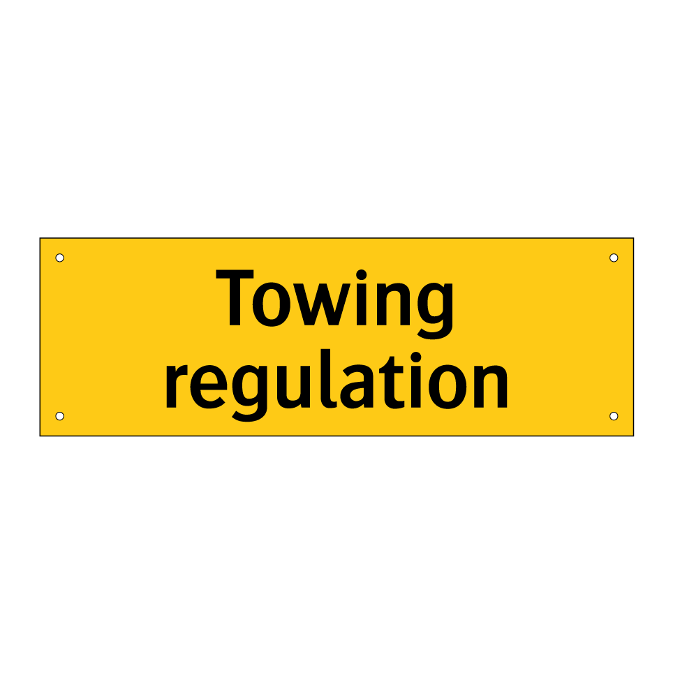 Towing regulation
