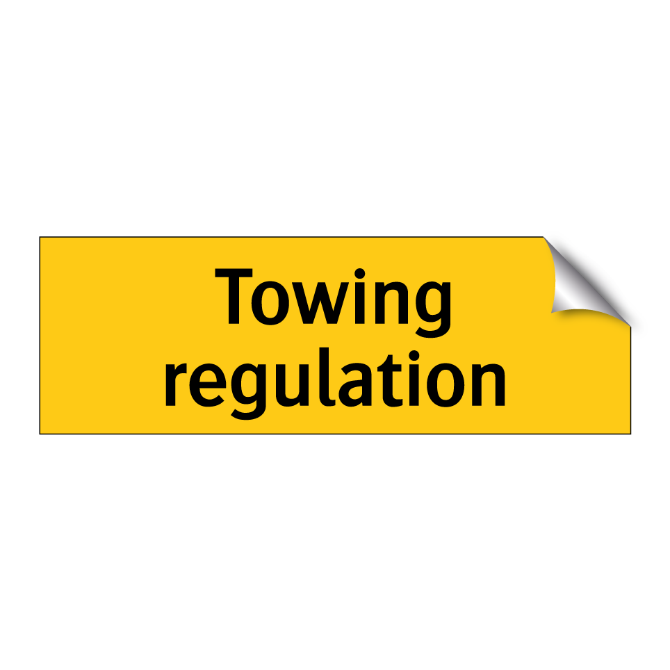 Towing regulation