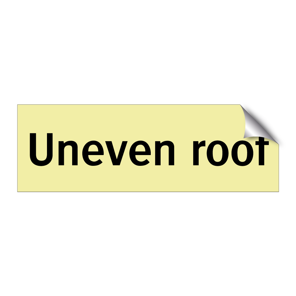 Uneven roof