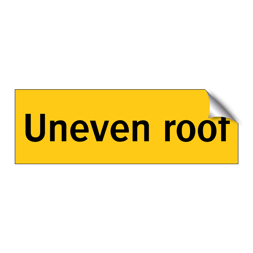Uneven roof