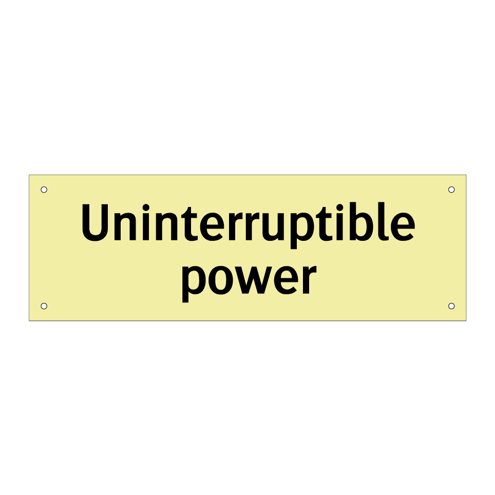 Uninterruptible power