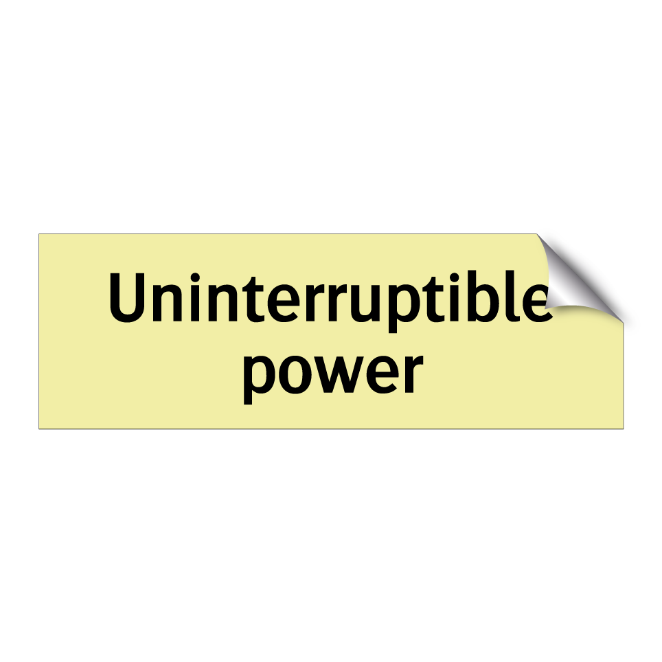 Uninterruptible power