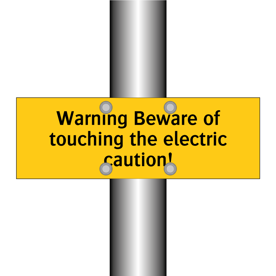 Warning Beware of touching the electric caution!