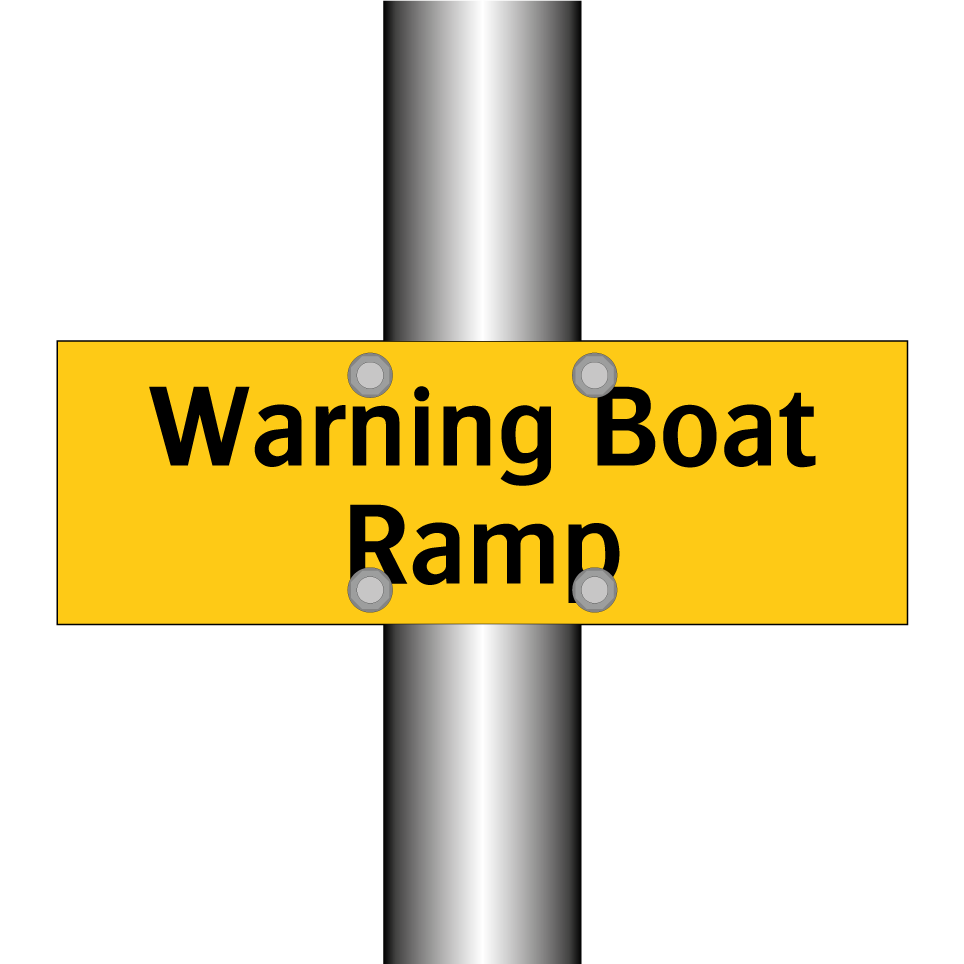 Warning Boat Ramp