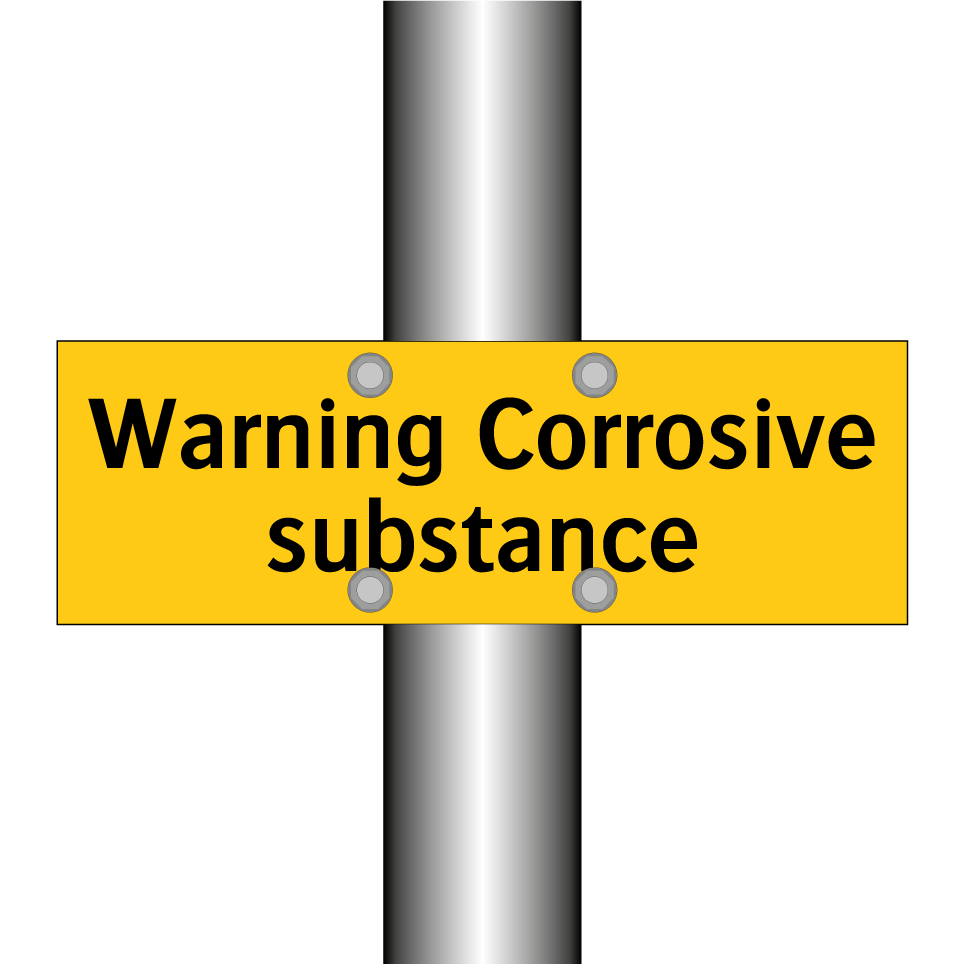 Warning Corrosive substance