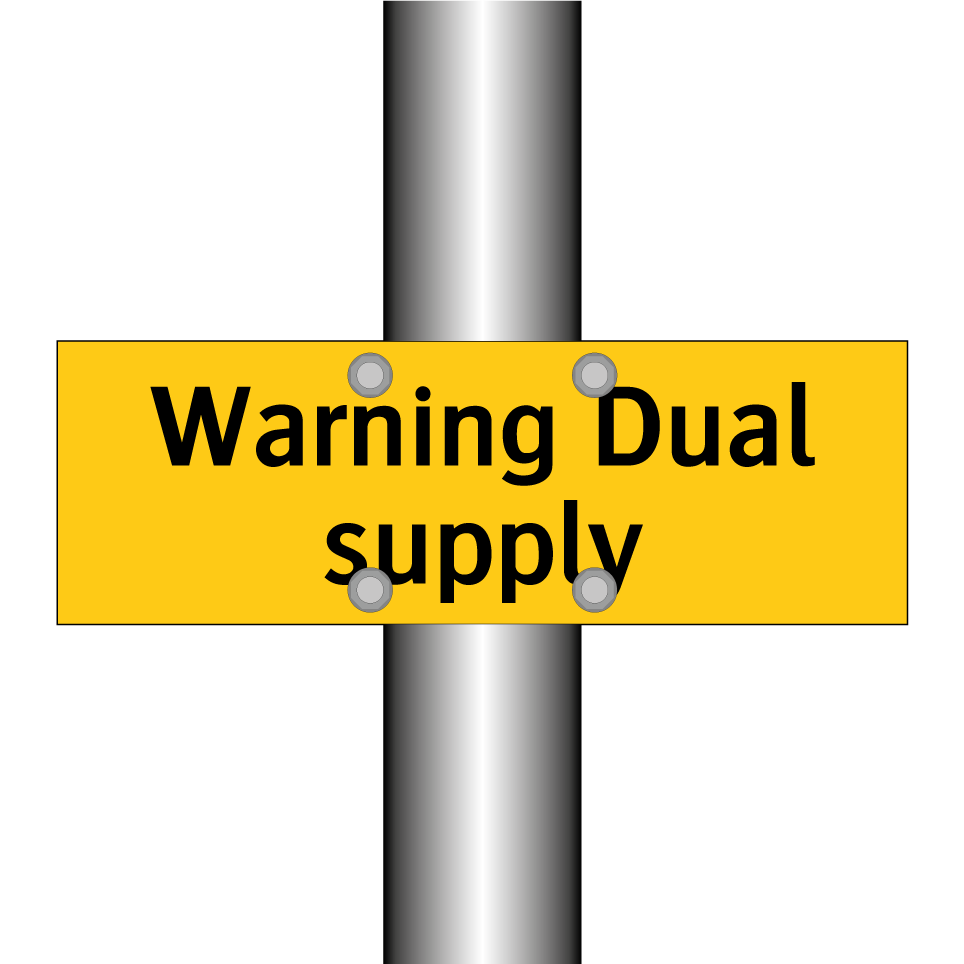 Warning Dual supply