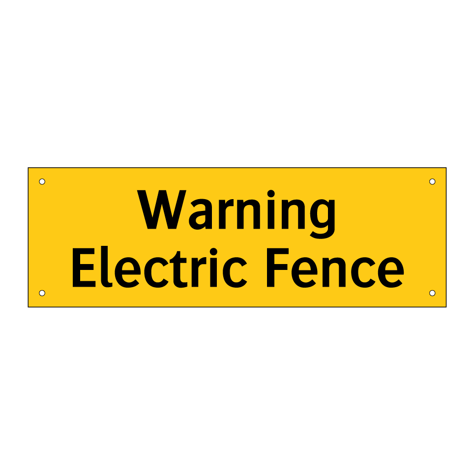 Warning Electric Fence