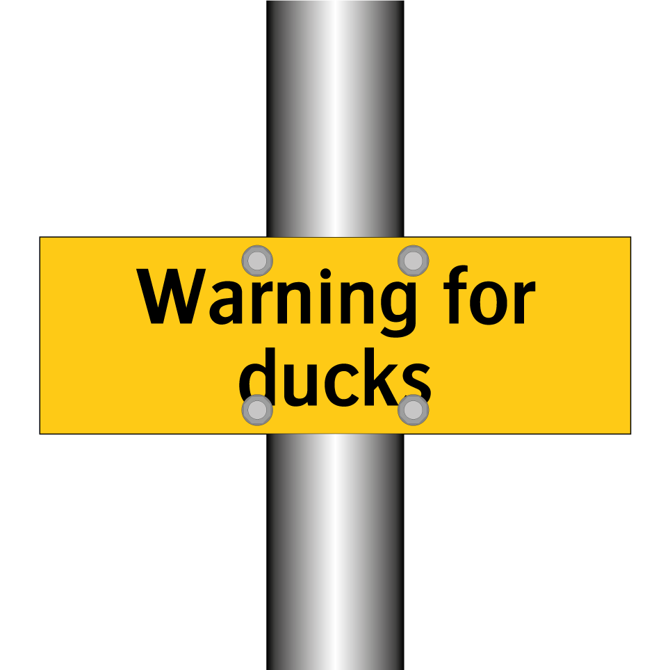 Warning for ducks