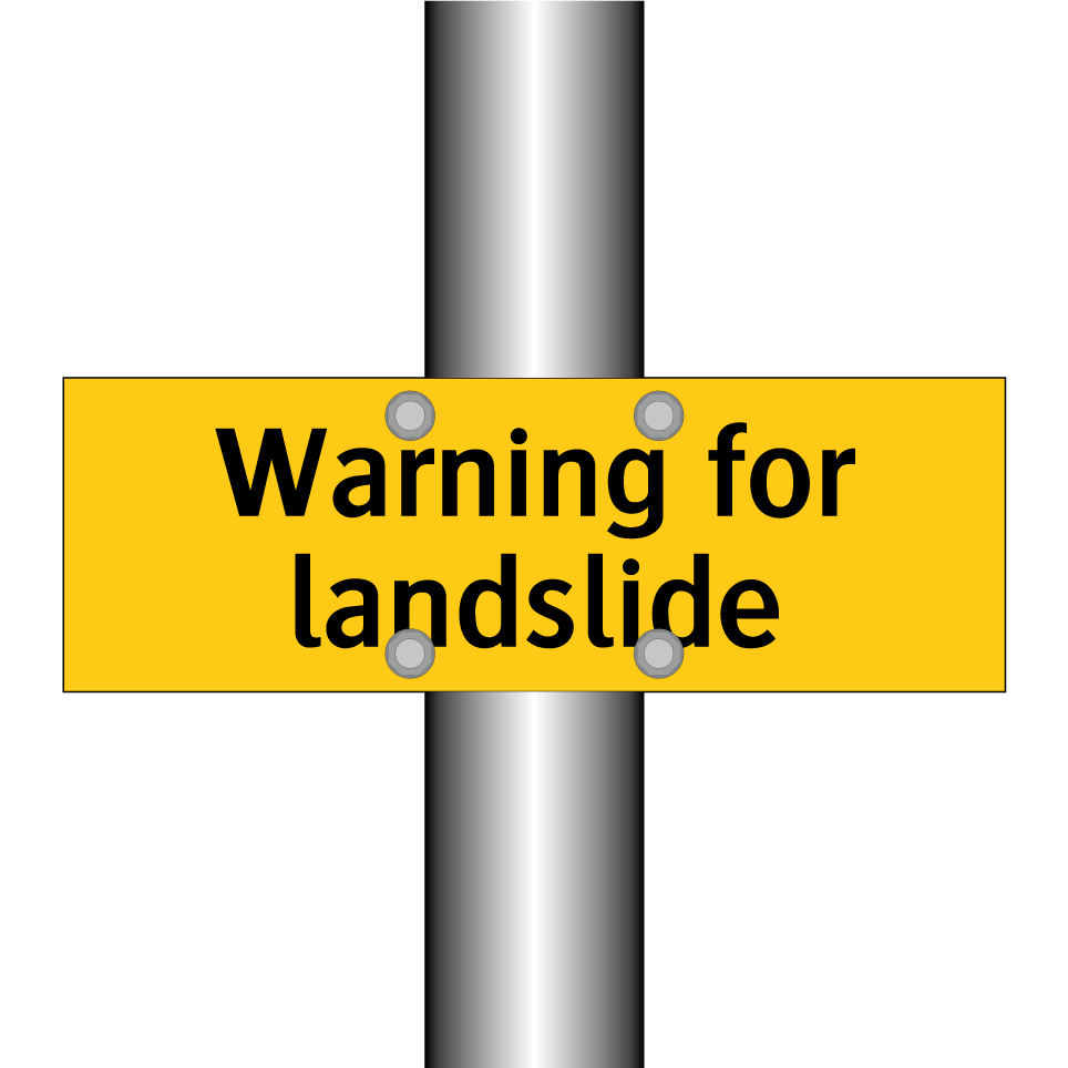 Warning for landslide