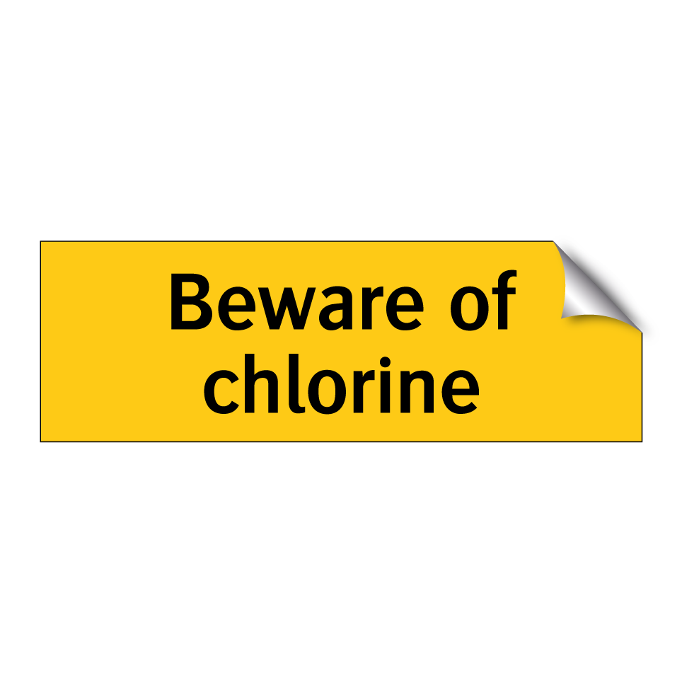 Beware of chlorine