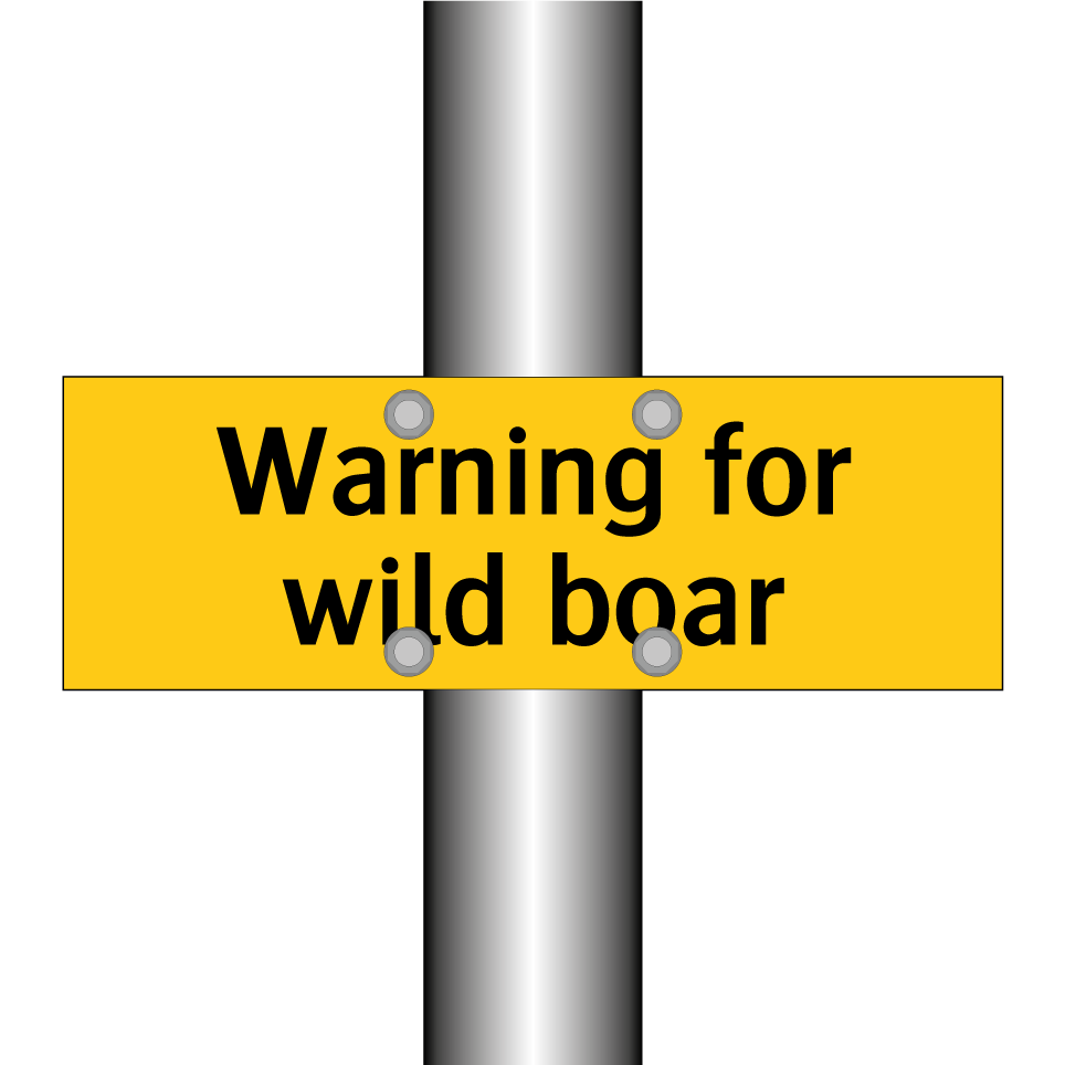 Warning for wild boar