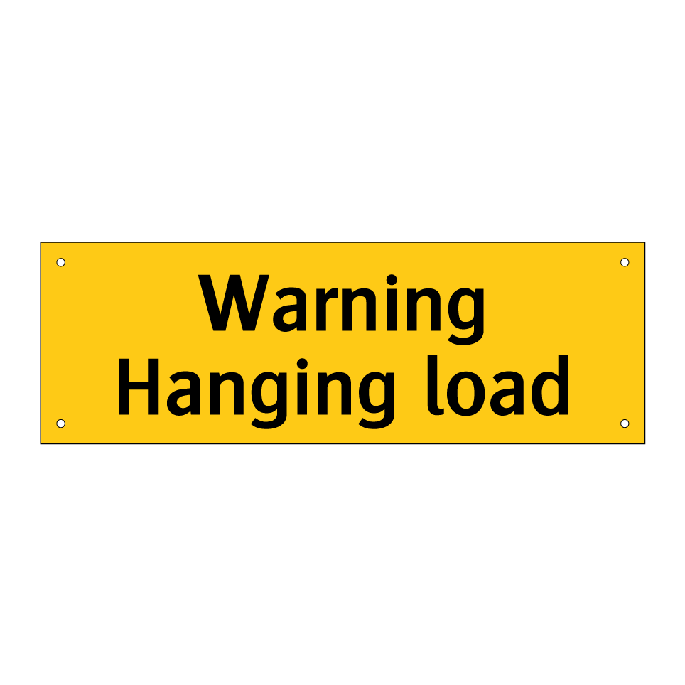 Warning Hanging load