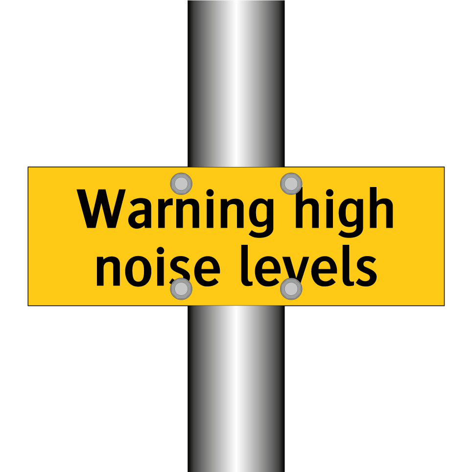Warning high noise levels
