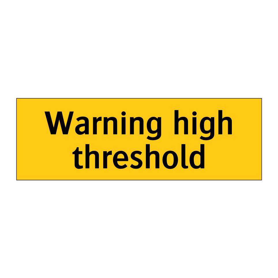 Warning high threshold
