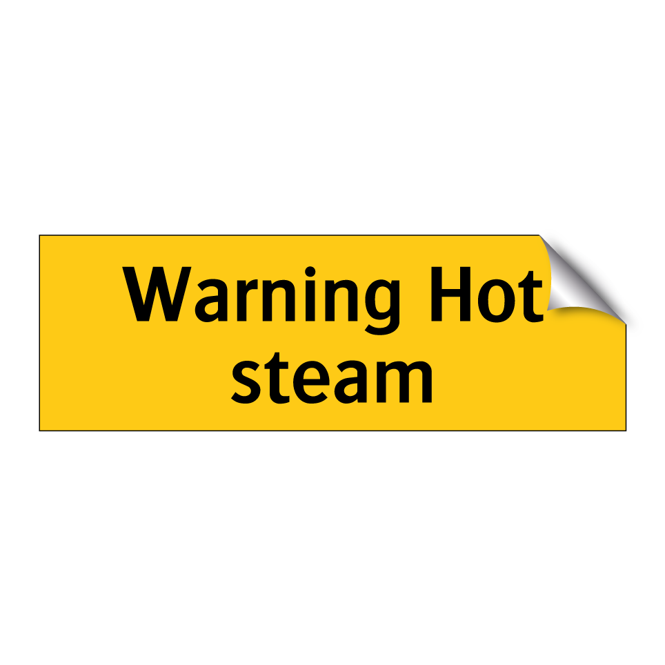 Warning Hot steam